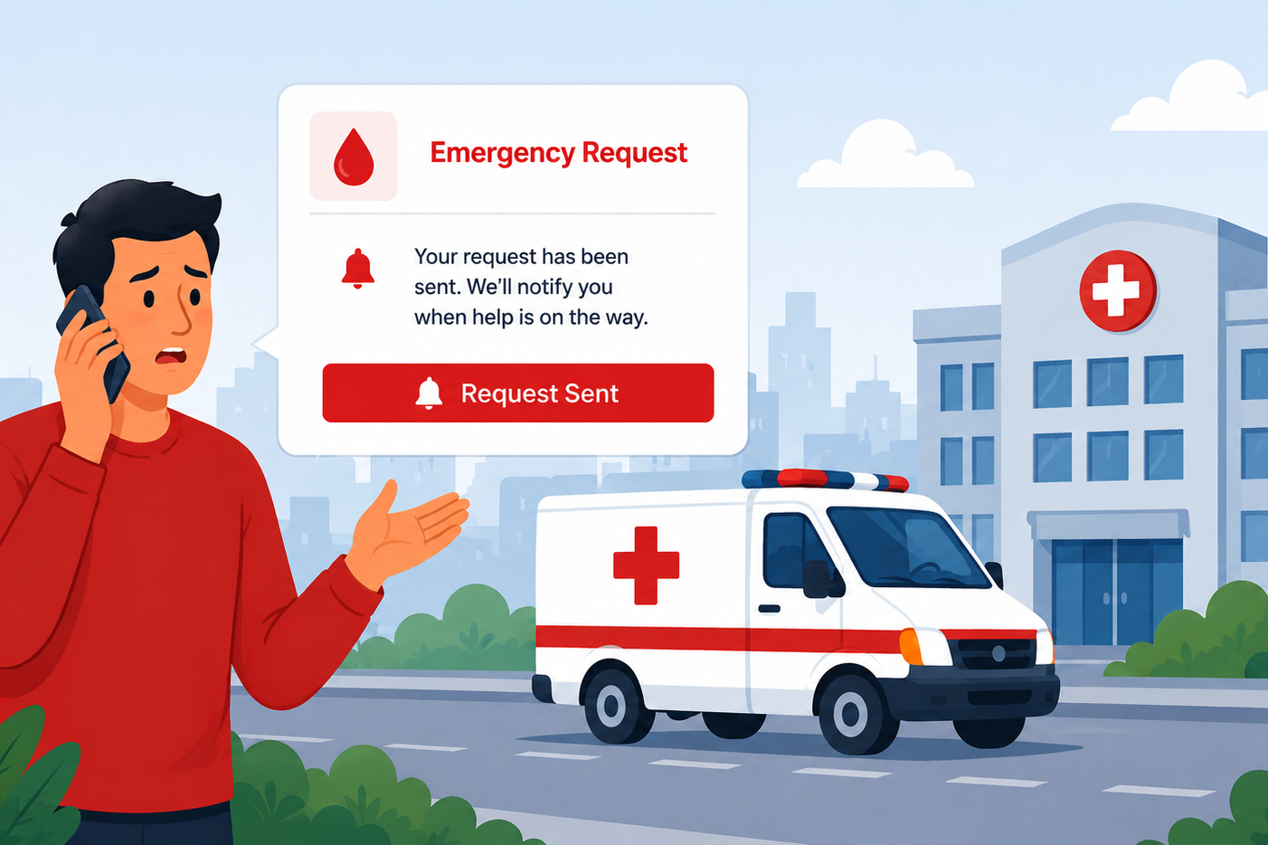 Emergency blood request